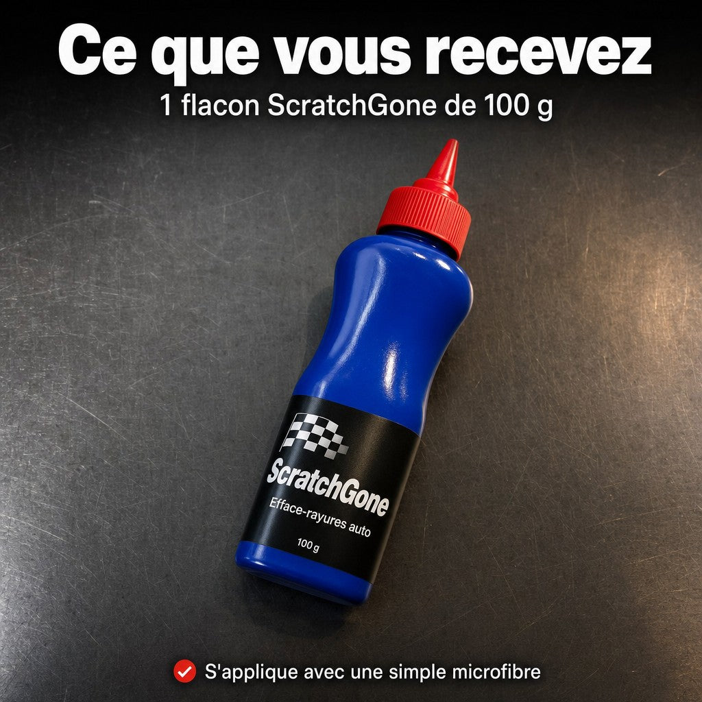 Ce que vous recevez : 1 flacon ScratchGone de 100 g