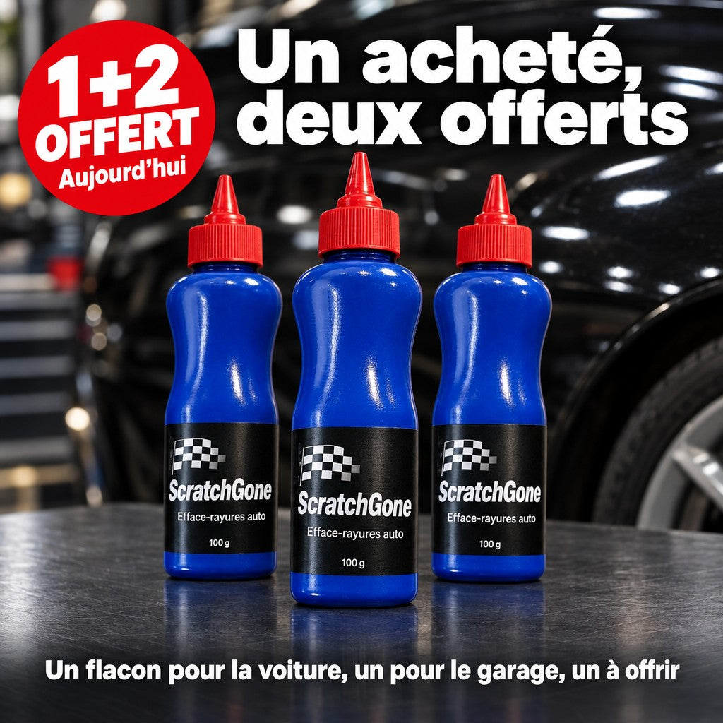 Offre du jour ScratchGone : 1 acheté, 2 offerts, trois flacons de 100 g