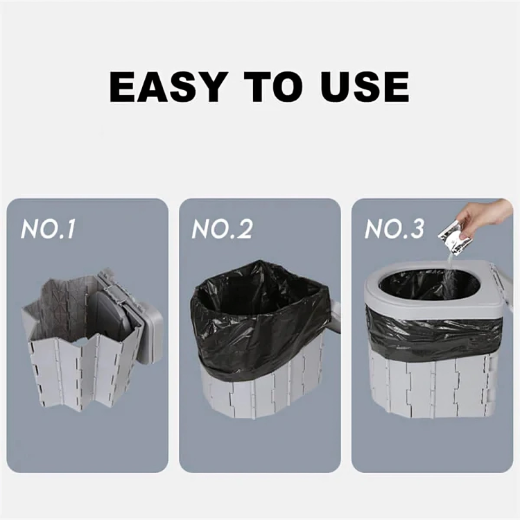50 % DE REMISE TEMPORAIRE | QuickPotty™ | Toilette portable pliable pour extérieur