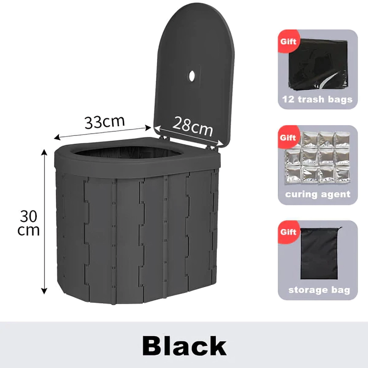 50 % DE REMISE TEMPORAIRE | QuickPotty™ | Toilette portable pliable pour extérieur
