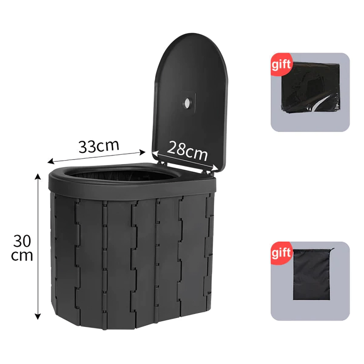 50 % DE REMISE TEMPORAIRE | QuickPotty™ | Toilette portable pliable pour extérieur