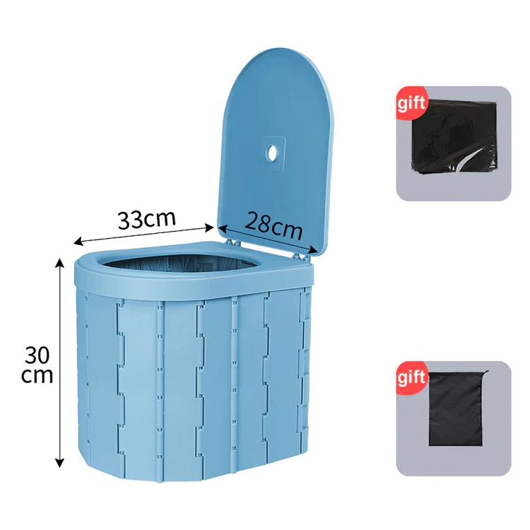 50 % DE REMISE TEMPORAIRE | QuickPotty™ | Toilette portable pliable pour extérieur