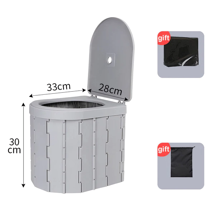 50 % DE REMISE TEMPORAIRE | QuickPotty™ | Toilette portable pliable pour extérieur