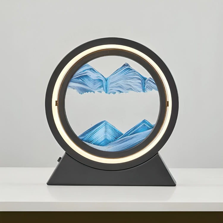 50 % DE REMISE TEMPORAIRE | SandAura™ | Lampe de table en sablier créatif en sable mouvant