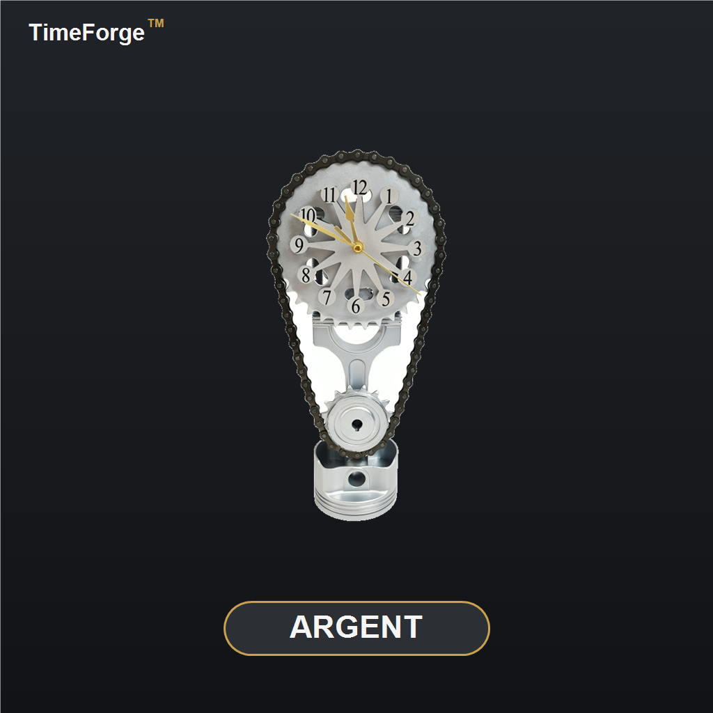 Horloge TimeForge, finition Argent