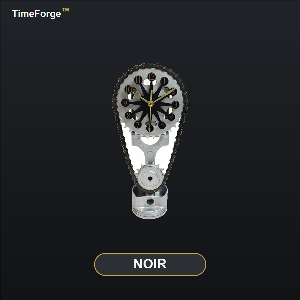 Horloge TimeForge, finition Noir