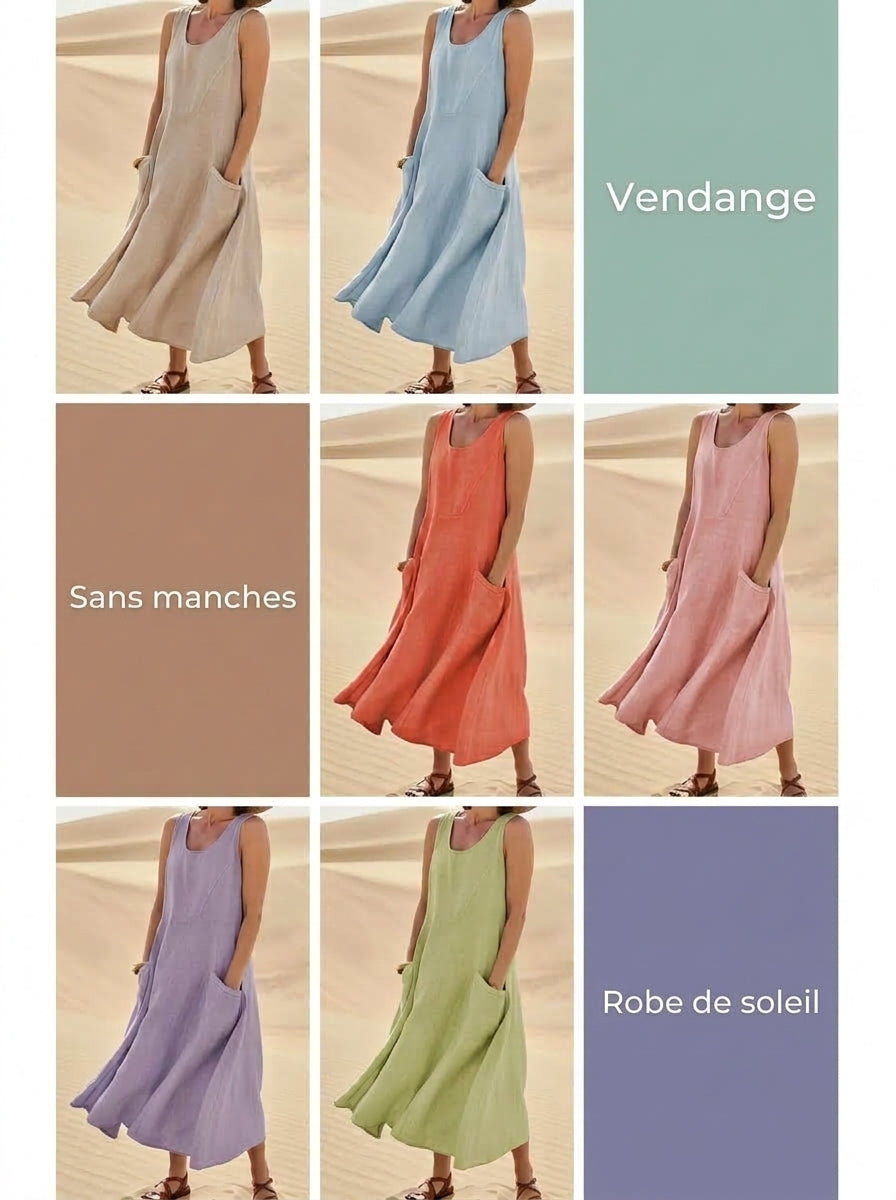 -50 % · OFFRE LIMITÉE · Bianca™ · Robe d’été vintage sans manches