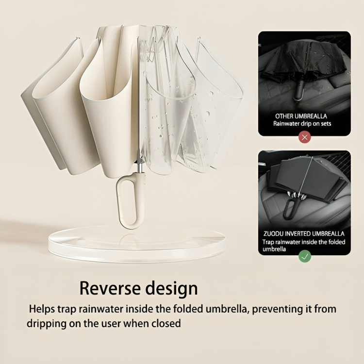 50% DE REMISE TEMPORAIRE | HookBrella™ | Parapluie pliant automatique avec crochet