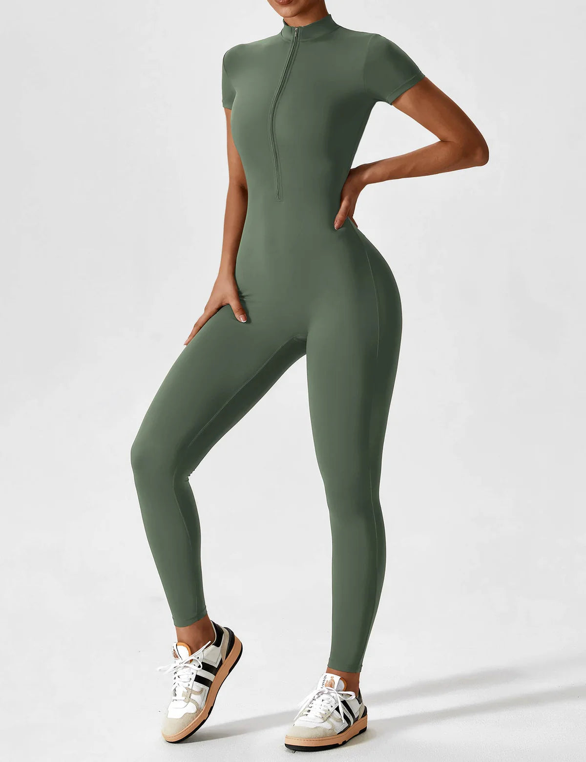 50% DE REMISE TEMPORAIRE | FlexiSuit™ | Combinaison de yoga avec fermeture éclair